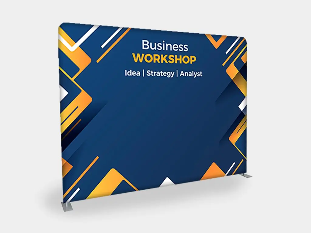 Fabric backdrop banner design services in Nairobi - wrinkle-free tension fabric