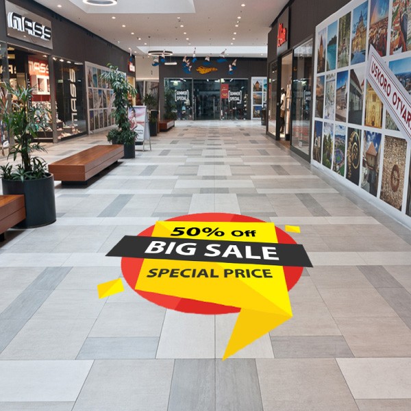 Event floor branding design services in Nairobi - custom floor stickers