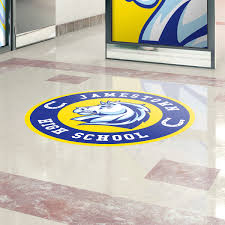 Retail floor branding design in Nairobi - store aisle graphics
