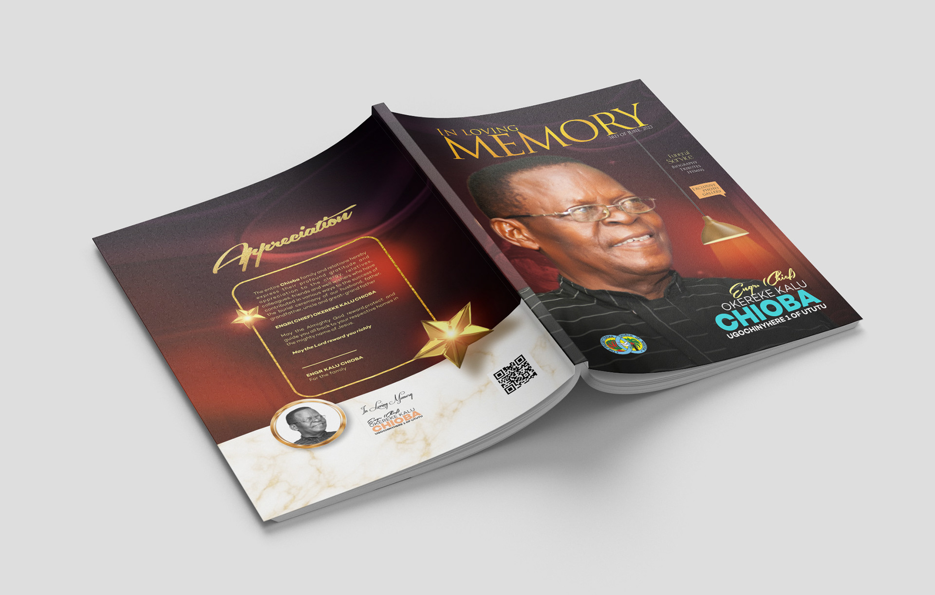 Funeral program booklet design and printing in Nairobi - memorial service program