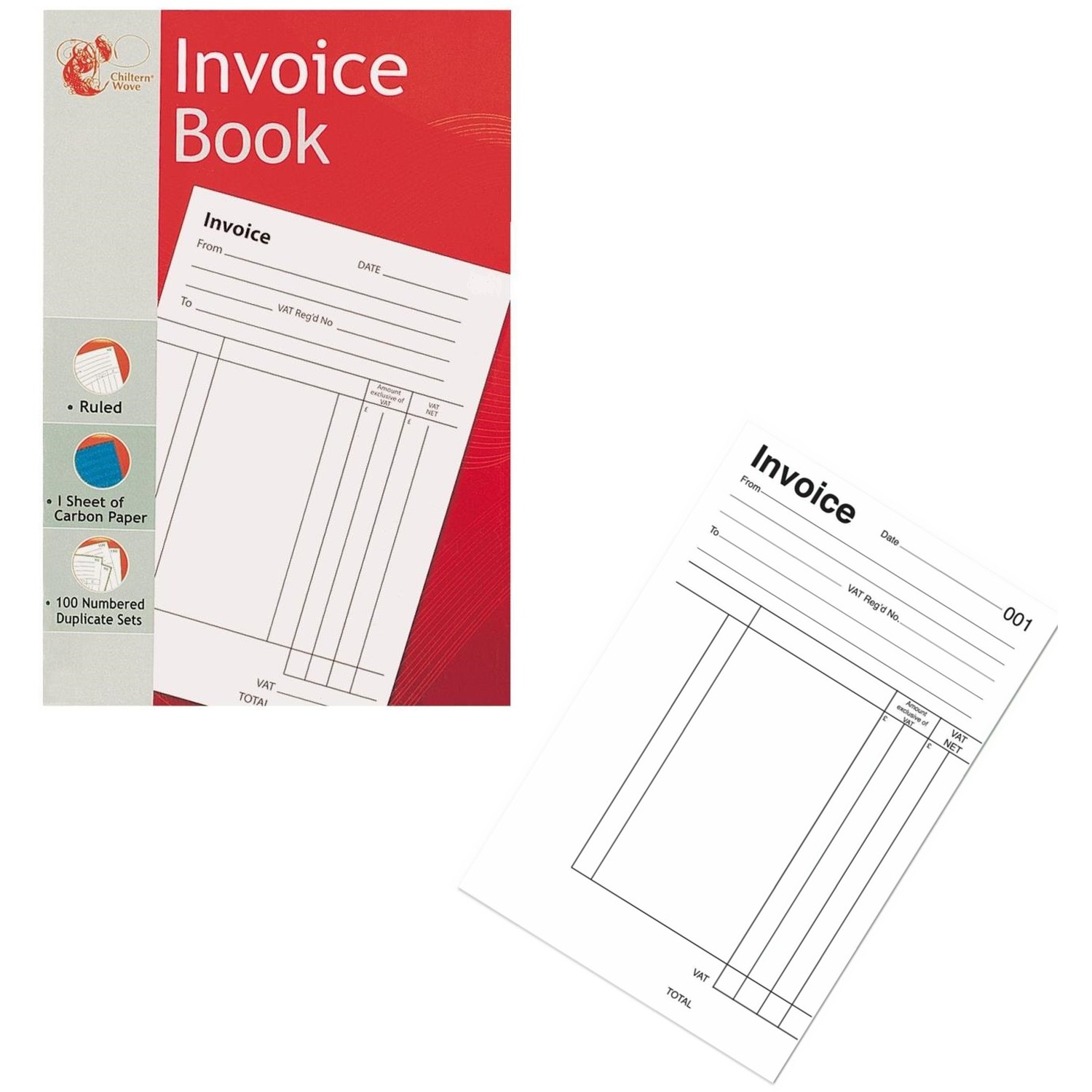 Duplicate NCR invoice book printing in Nairobi - 2 part carbonless