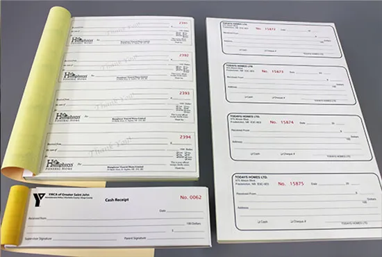 Triplicate receipt book printing Nairobi Kenya - 3 part carbonless with serial numbers