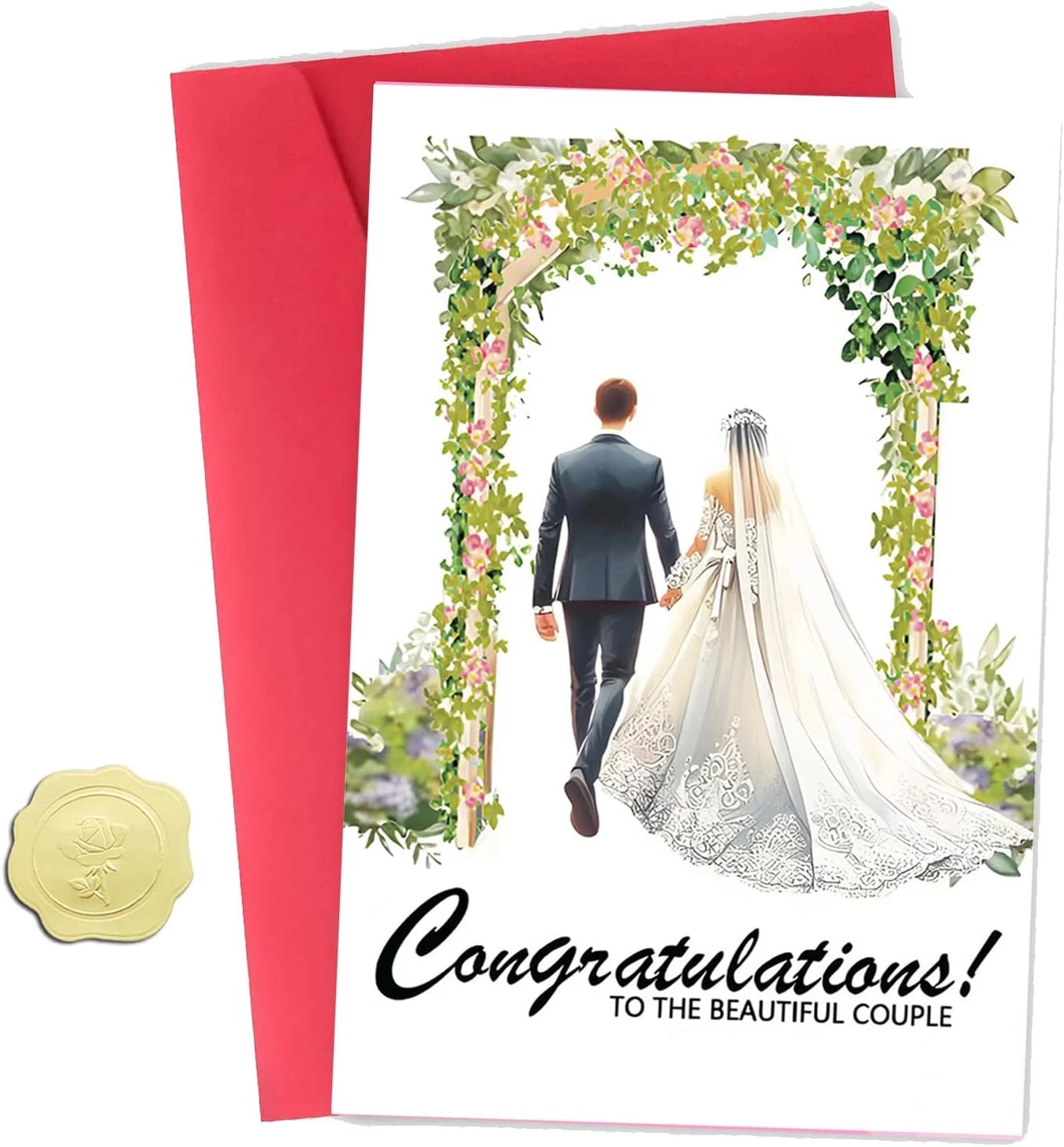 Foil stamped wedding invitation printing Nairobi Kenya - gold and silver foil