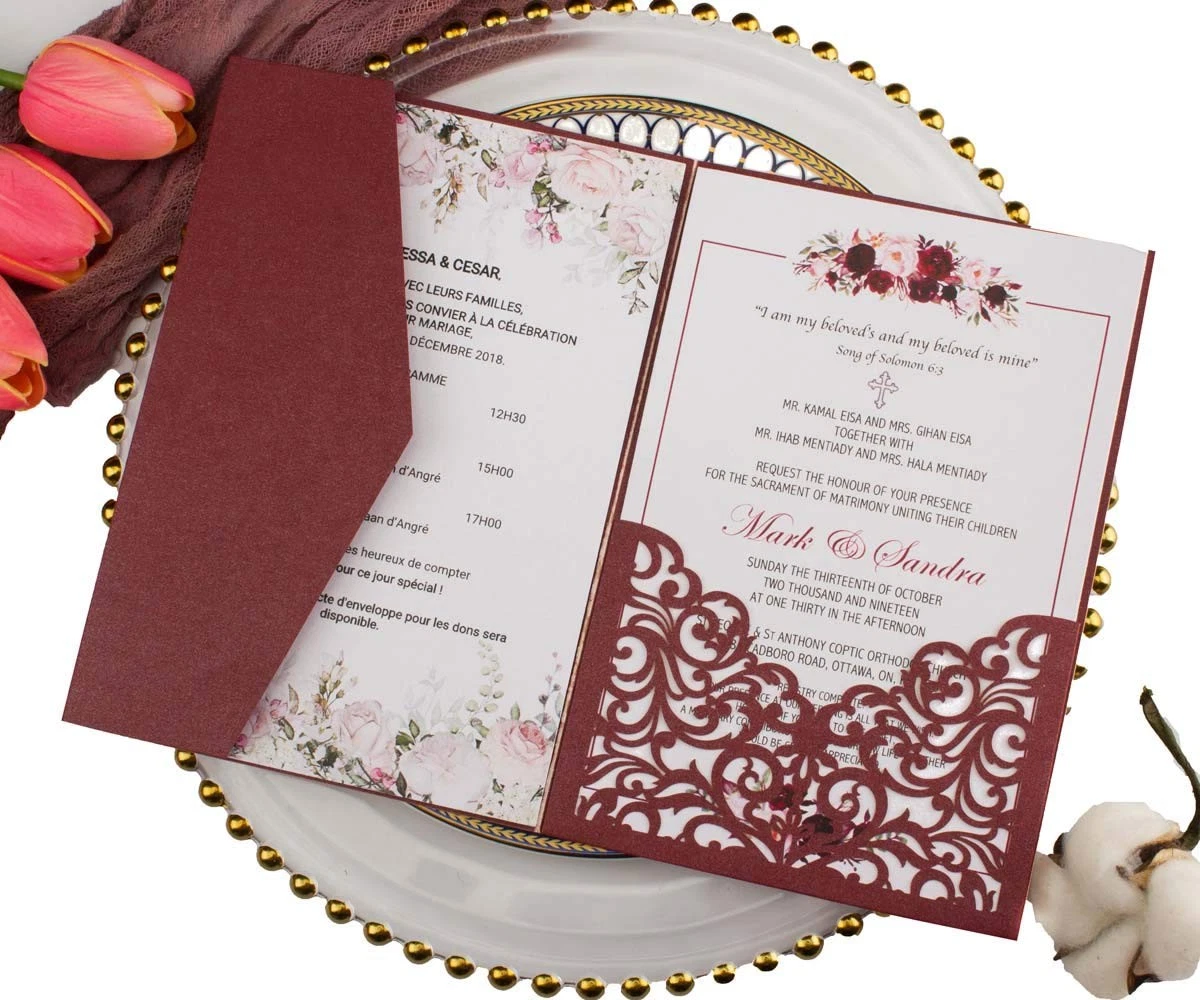 Complete wedding invitation suite design services in Nairobi - RSVP, details cards
